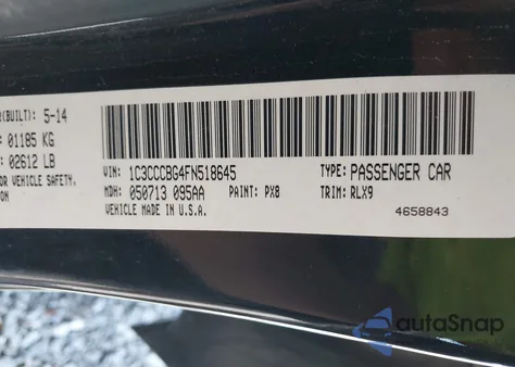 2015 Chrysler 200 S from USA, damaged, VIN 1C3CCCBG4FN518645